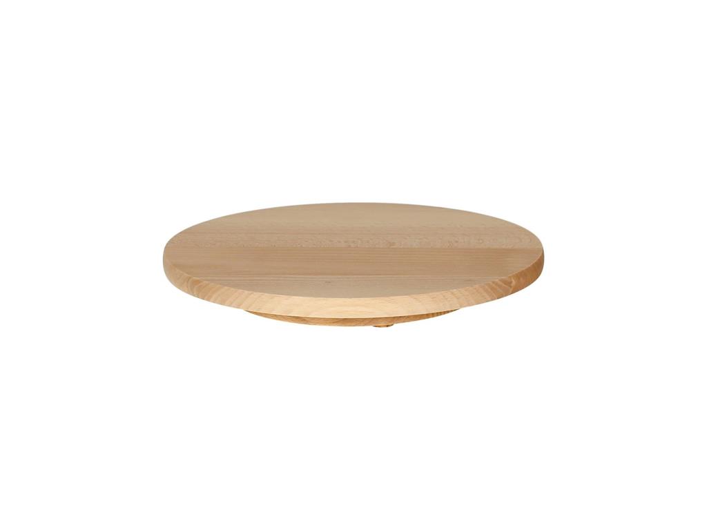 Drehbarer Servierteller aus Holz / 40cm