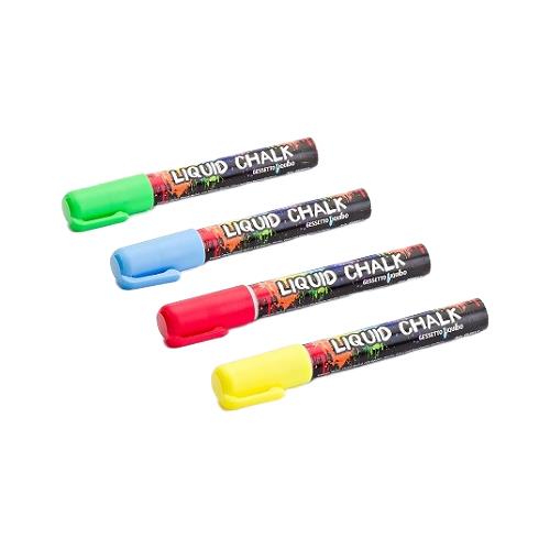 Flüssigkreidemarker / 4 Farben / 6mm