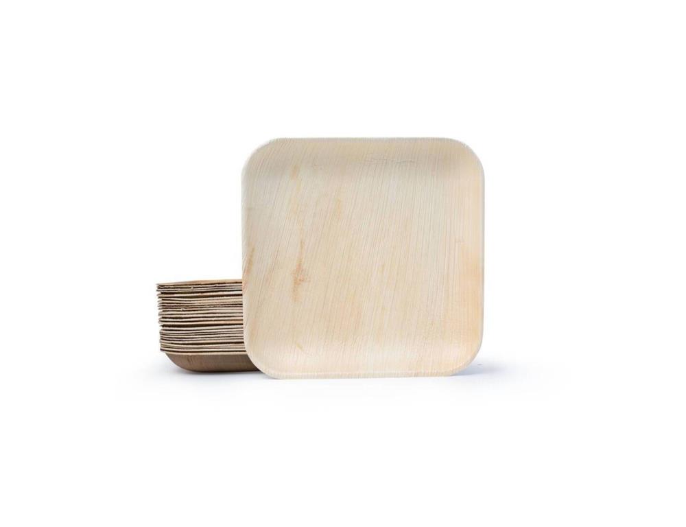 Öko Teller / 20x20cm / Palme / 12Stk