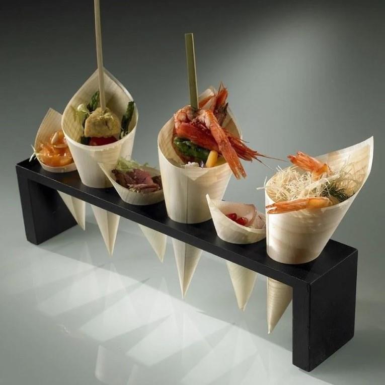 Fingerfood-Tüten /Kiefernholz/13x5/ 50St