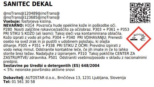 Dekal / 5L / Geräteentkalker