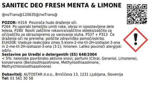 Deo Fresh / 750ml / Irisduft