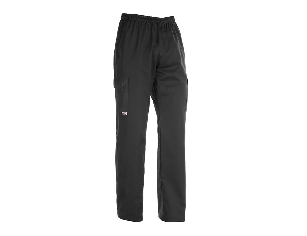 Kochhose / Coulisse-Tasche / Schwarz