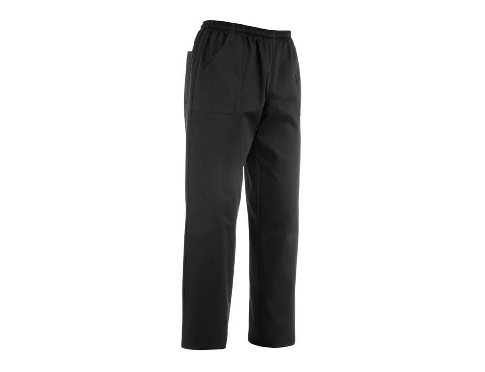 Kochhose / Coulisse-Tasche / Schwarz / L