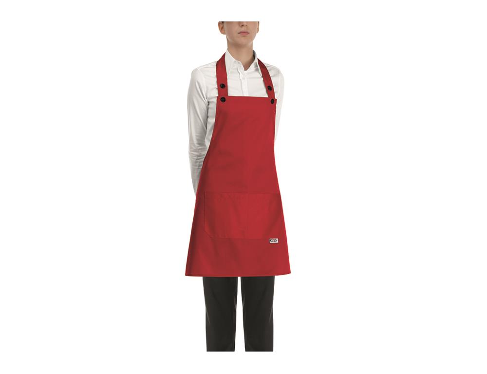 Schürze Damen / 70x70cm / Rot / 2Stk.