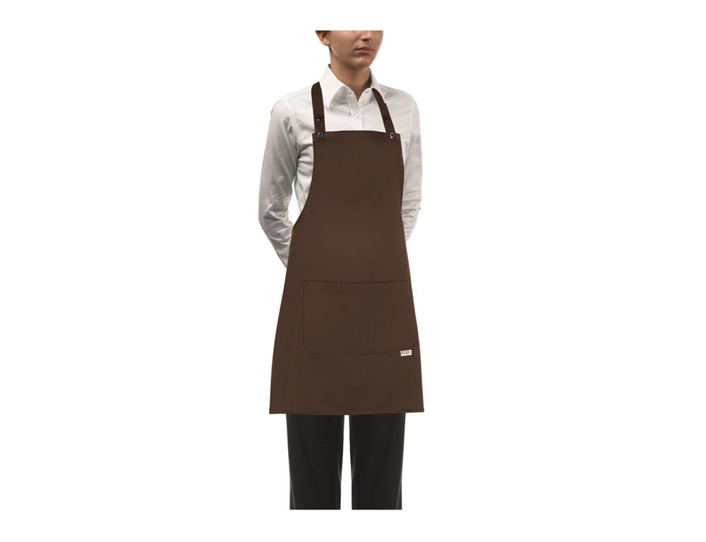 Schürze Damen / 70x70cm / Braun / 2Stk.