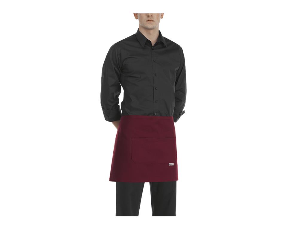 Barkeeper-Schürze / 40x70cm /Bordo/ 2Stk
