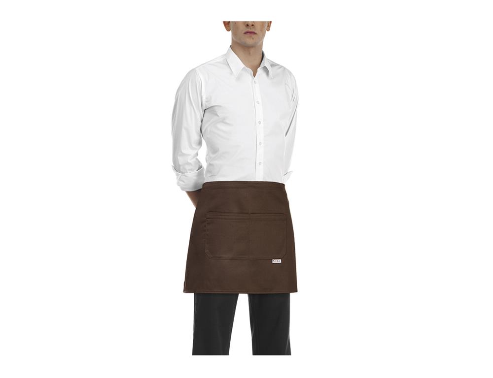 Barkeeper-Schürze / 40x70cm /Braun/ 2Stk