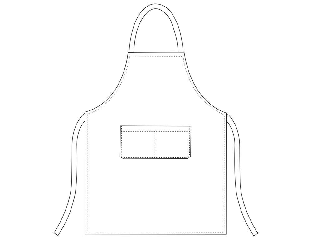Kochschürze / 90x70cm / Braun / 2Stk.