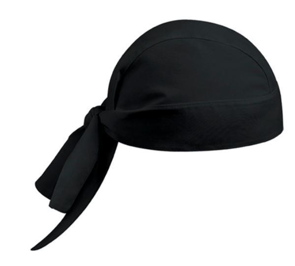 Koch-Kopftuch / Bandana / Schwarz / 2Stk
