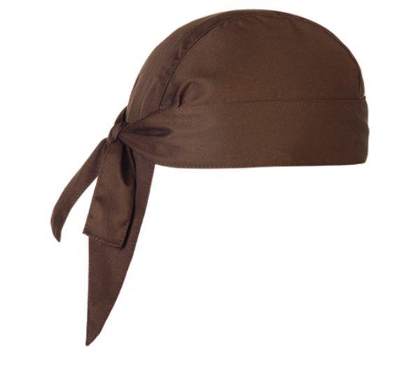 Koch-Kopftuch / Bandana / Braun / 2Stk.
