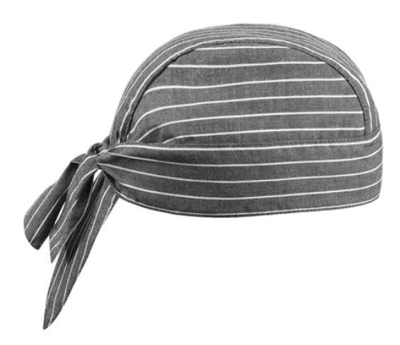 Koch-Kopftuch / Bandana / New Gray Stri