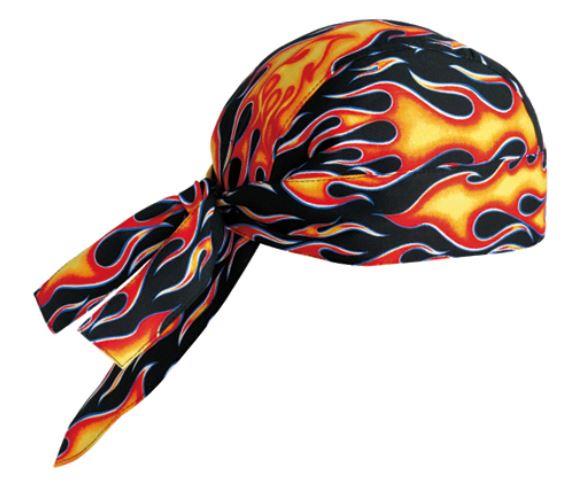 Koch-Kopftuch / Bandana / Flammen / 2Stk