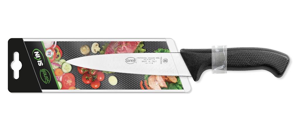 Stechmesser / 18cm / Schwarz / Skin