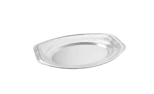 Ovale Einwegschale aus Alu /35x24/ 10Stk