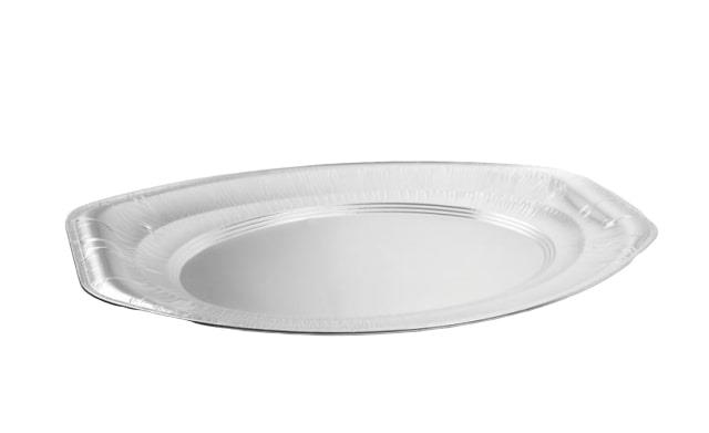 Alu-Einweg-Ovaltablett /55x35cm/ 10Stk