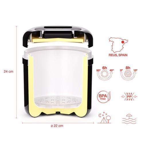 Thermobehälter für Eis / 4L / Schwarz