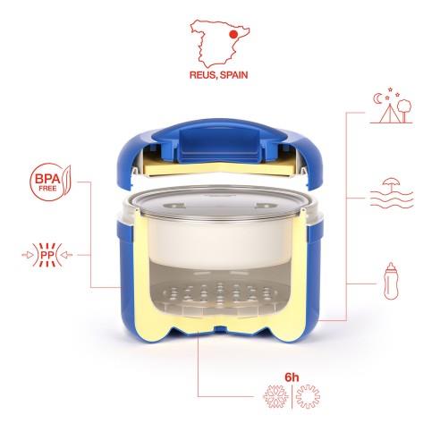 Eisbehälter / 2,5L / Blau / Thermo