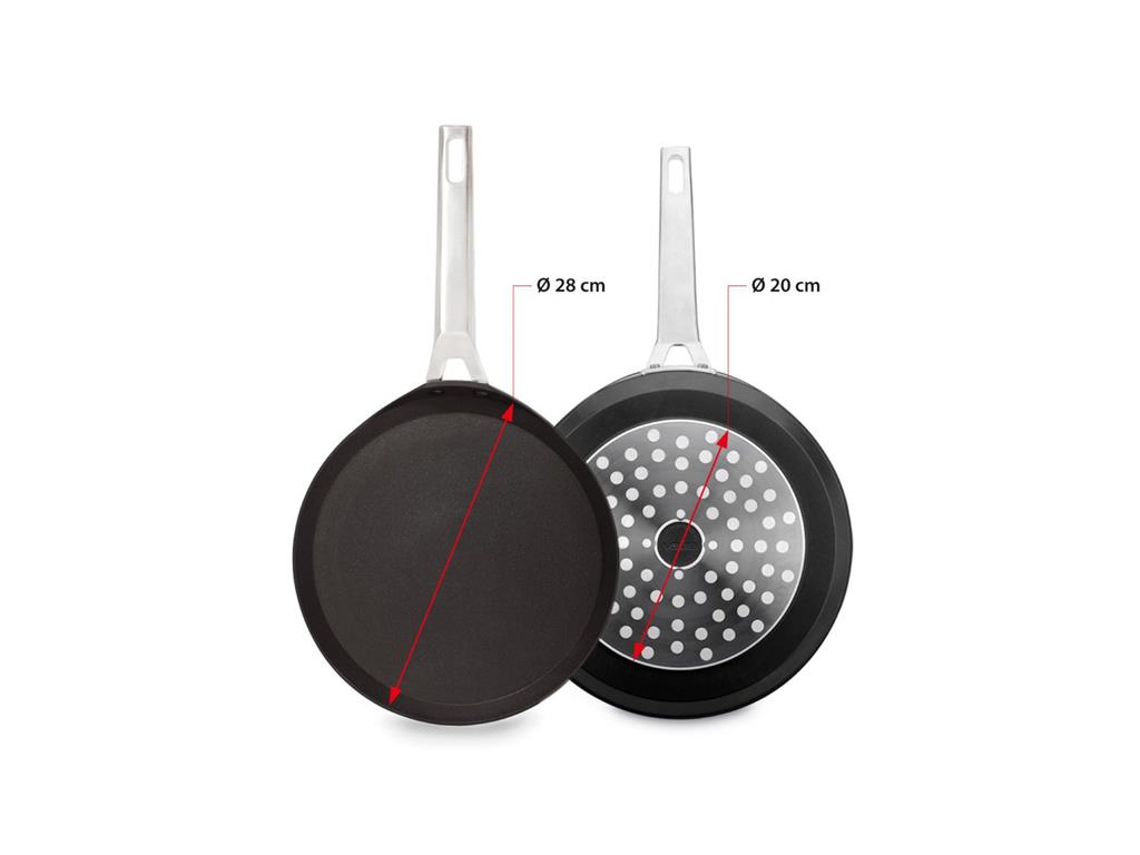 Alu Crepes-Pfanne / 28cm / 3mm / Nonstic