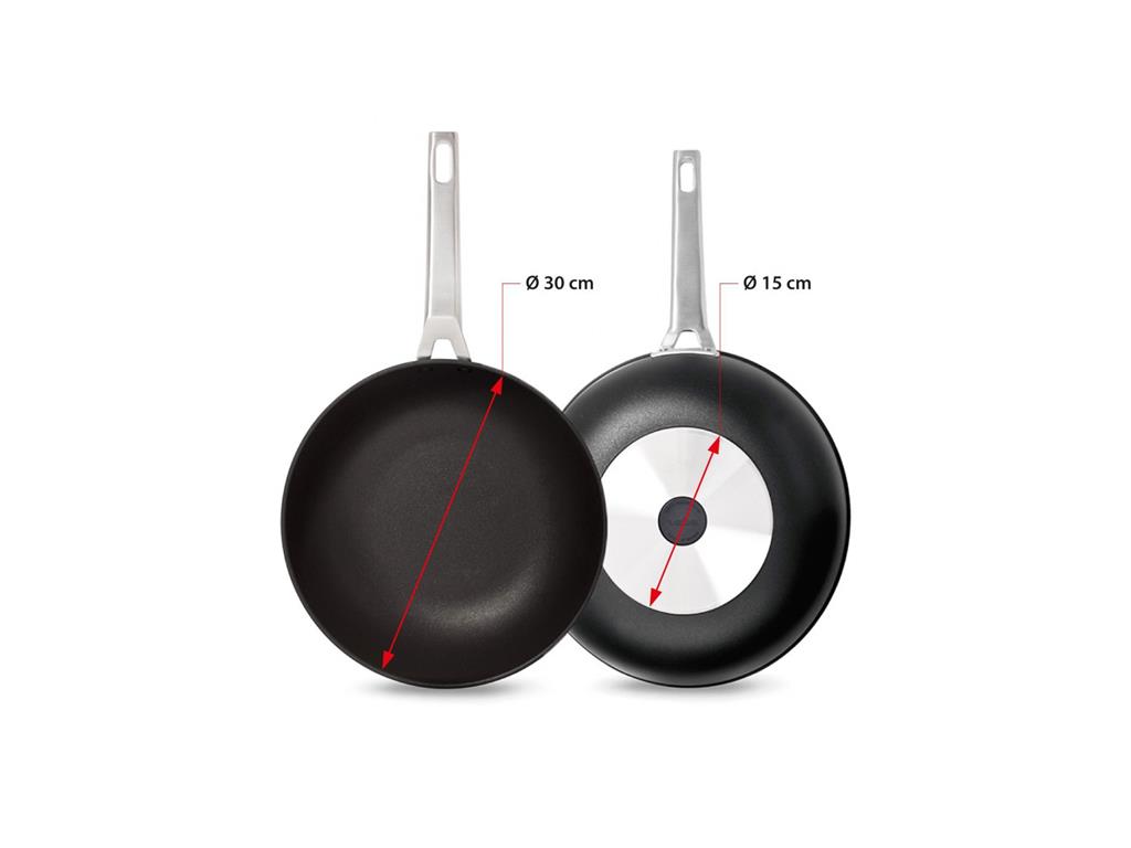 Wok Aluminium / 30cm / Aire / Nonstick