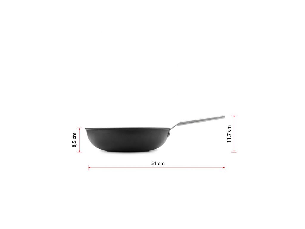 Wok Aluminium / 30cm / Aire / Nonstick