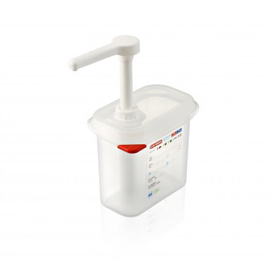 Soßenspender mit Pumpe / GN 1/9 / 1,5L