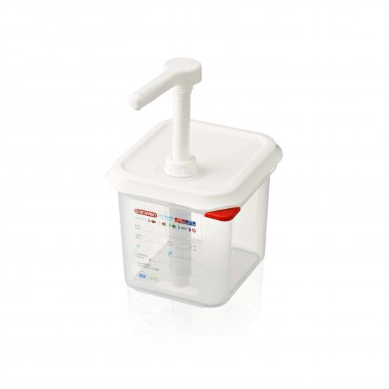 Soßenspender mit Pumpe / GN 1/6 / 2,6L