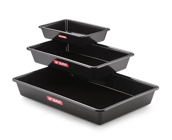 Schwarz Lebensmittelbehälter/49x34x8/ 8L