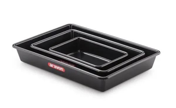 Schwarz Lebensmittelbehälter/49x34x8/ 8L