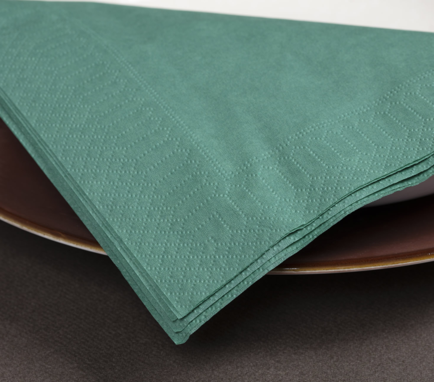 Servietten /2lagig/24x24/grün/ 250Stk