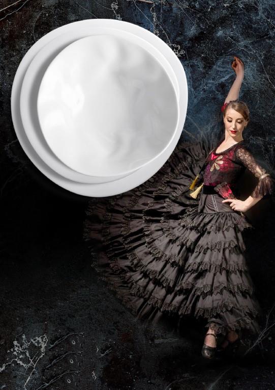 Flamenco tiefer Teller / 27cm / 3Stk.