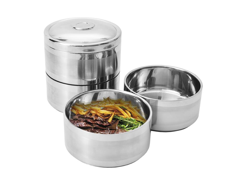 Thermo-Tiffin-Box /3-teilig/ 14x7 / 0,9L