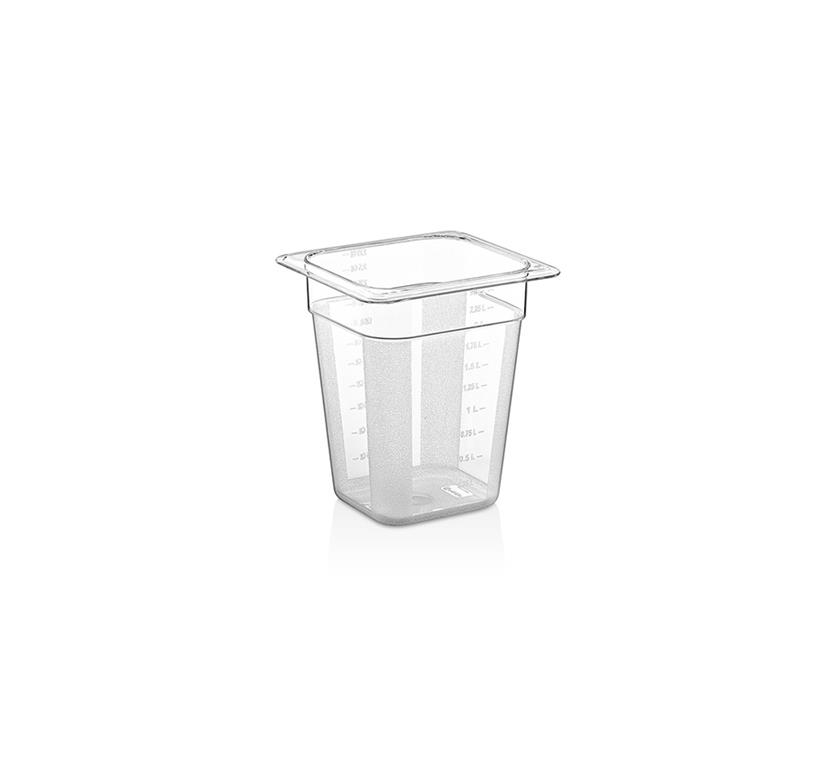 GN-Behälter / 1/6 / 200mm / 2,5L / PC