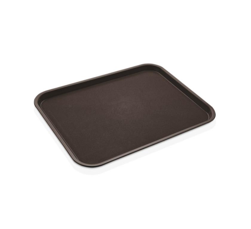 Fast-Food-Tablett / 43x36cm / Braun / PP
