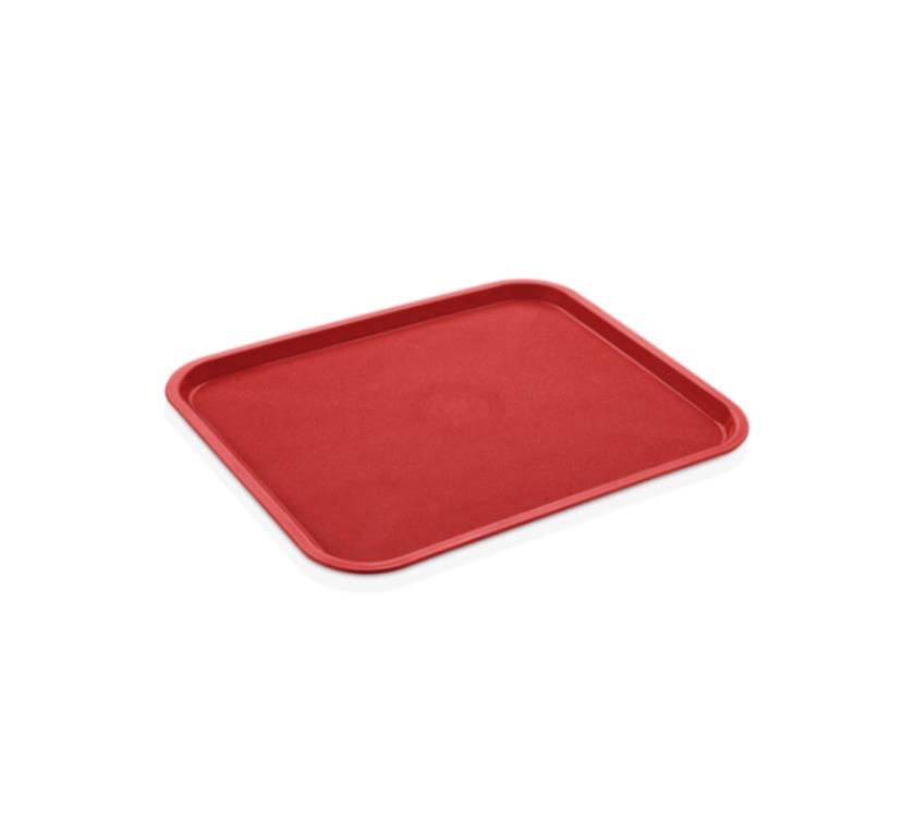 Fast-Food-Tablett / 41x31cm / Rot / PP