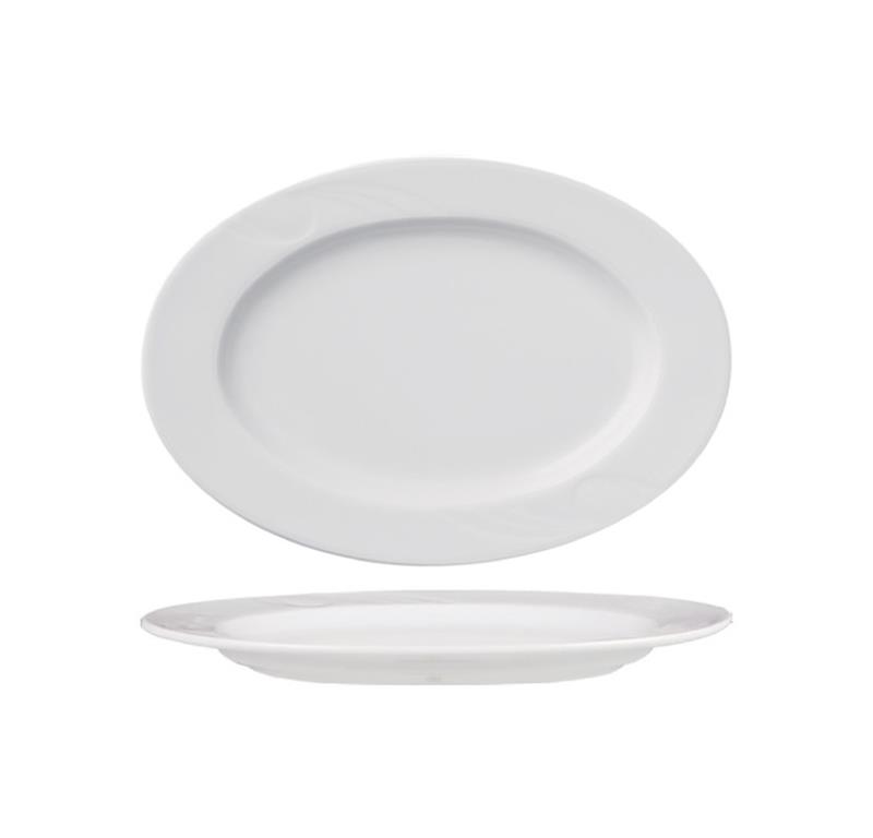 Karizma Teller flach / oval / 29cm