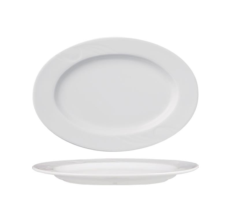 Karizma Teller flach / oval / 39cm / 6St