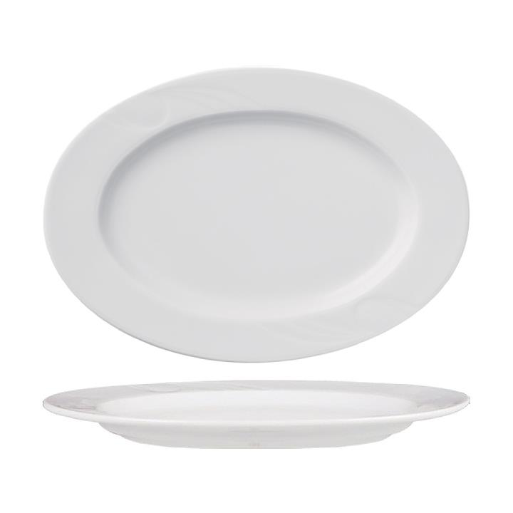 Karizma Flacher Teller / Oval / 39cm / 6