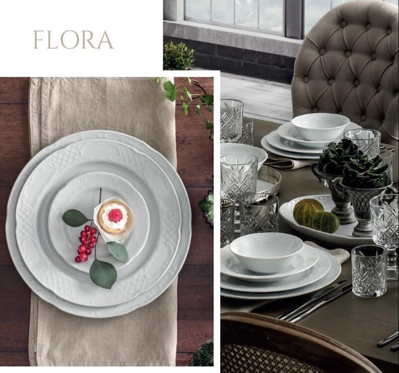 Flora Tasse & Untertasse / 16cl / 12Sets