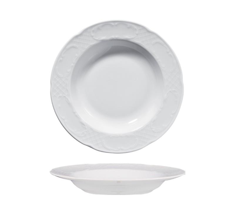 Flora tiefer Teller / 24cm / 12Stk.