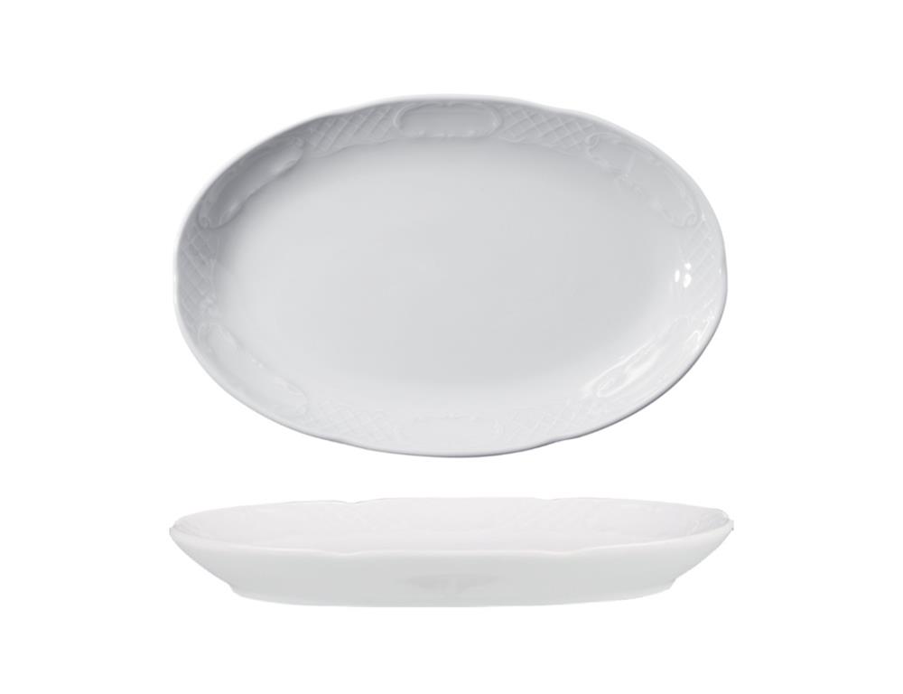 Flora Flacher Teller / Oval / 28cm / 6St