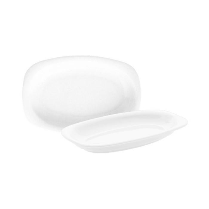 Mimoza Teller flach / Oval / 29cm / 6Stk