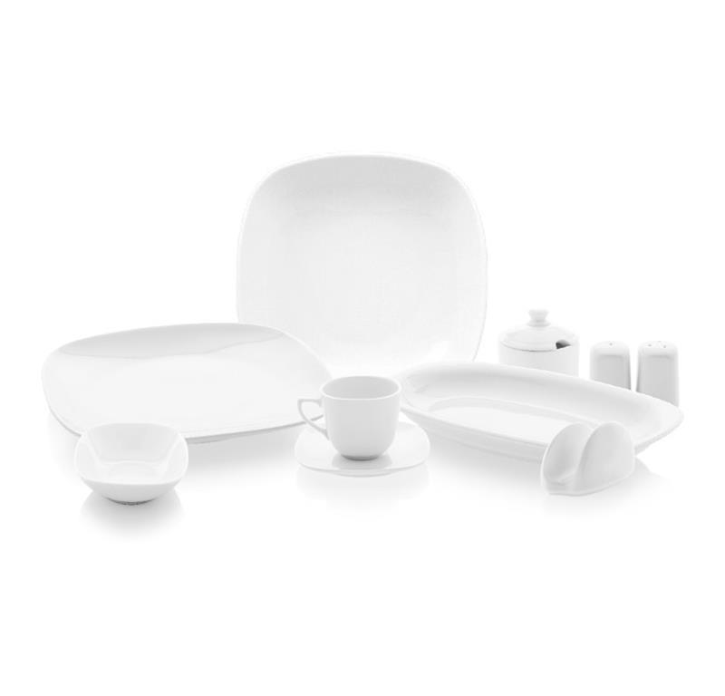 Mimoza Teller flach / Oval / 39cm / 6Stk