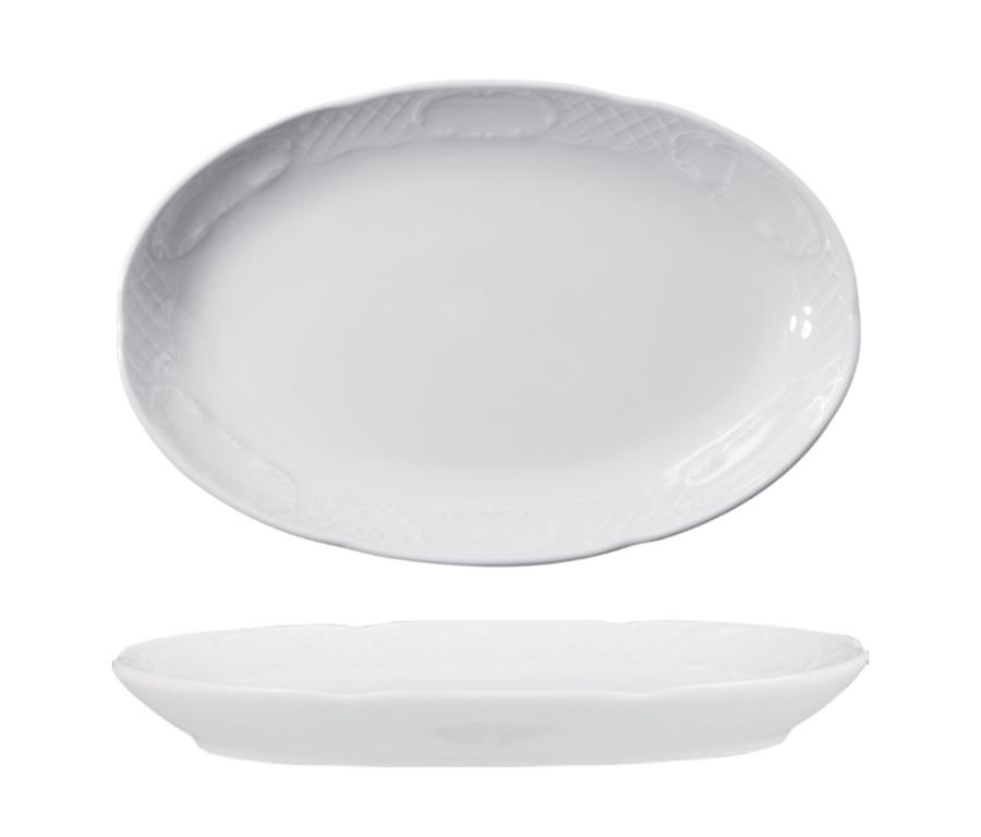 Flora Teller flach / Oval / 32cm / 6Stk.