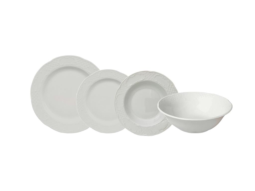 Flora Teller flach / Oval / 32cm / 6Stk.