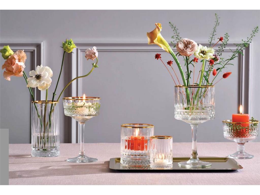 Elysia Becher /35cl/ Goldrand / 4Stk