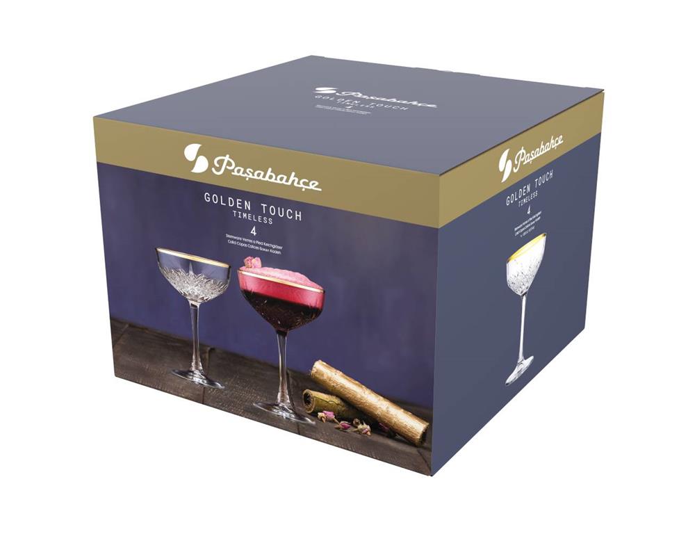 Timeless Coupe / 26cl / Gold / 4Stk