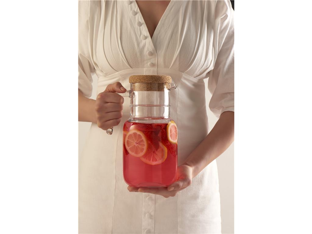 Krug Hoop / 1,5L / mit Korkdeckel