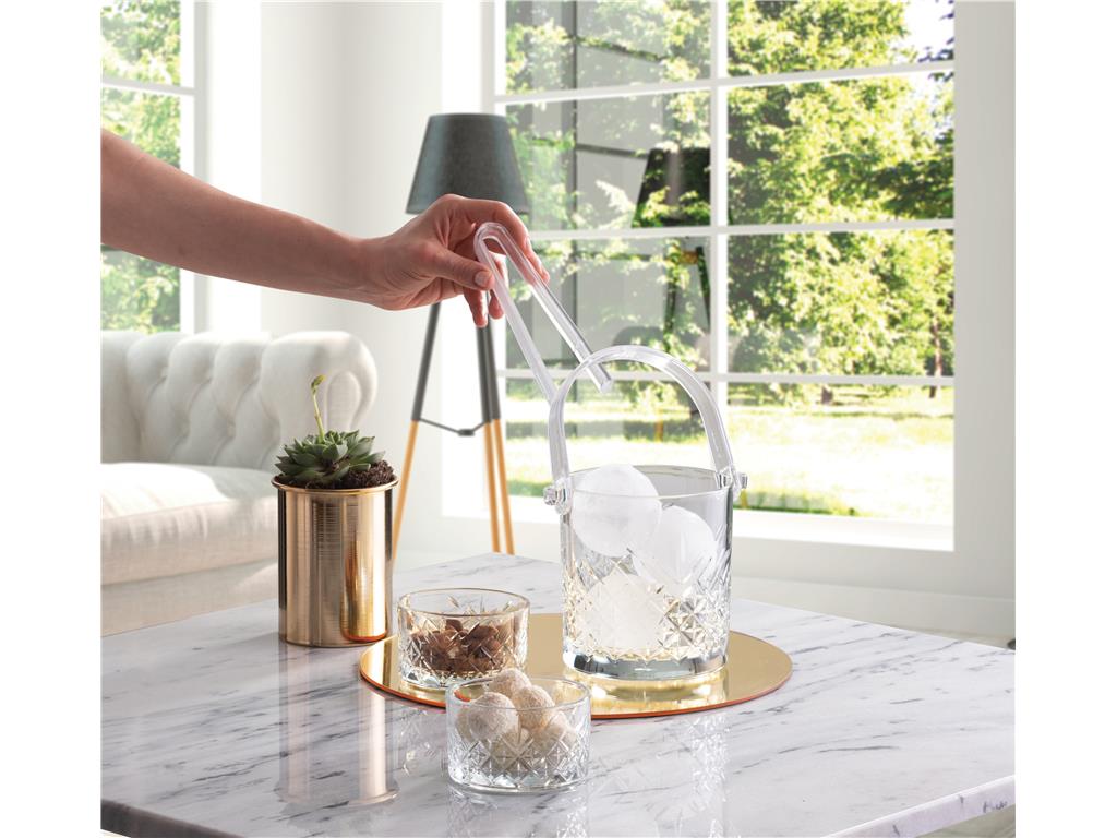 Zeitloser Eiskübel / 1000 ml / mit Zange