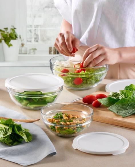 Chef's Bowl / 14-17-20cm /Set mit Deckel